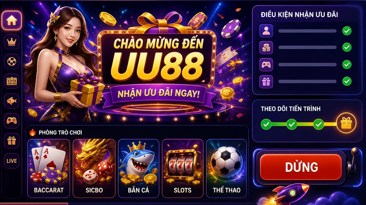 Đọc điều kiện, chọn trò chơi và đánh giá ưu đãi chào mừng uu88